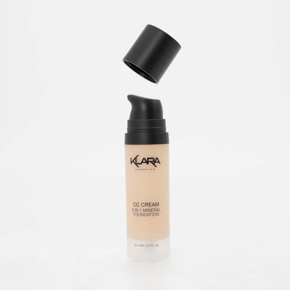 CC Cream 8 in 1 Mineral Foundation - Klara Cosmetics