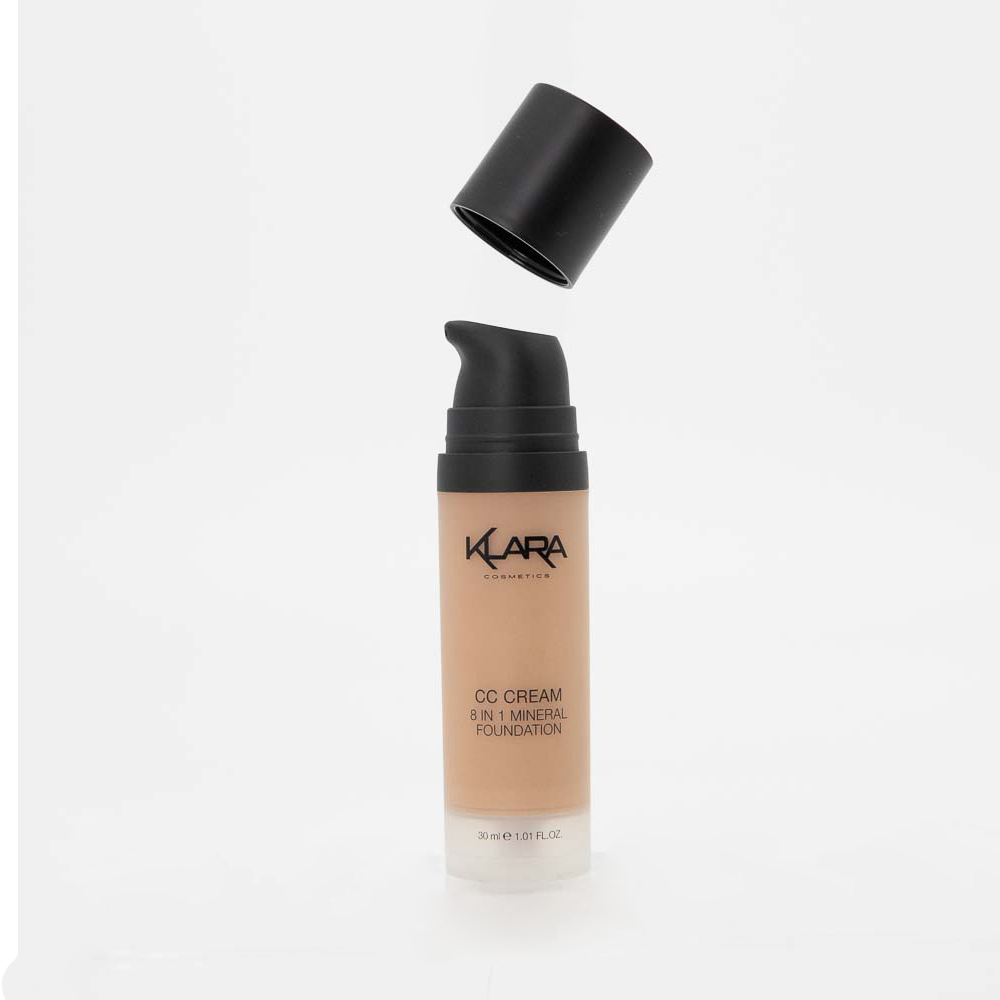 CC Cream 8 in 1 Mineral Foundation - Klara Cosmetics