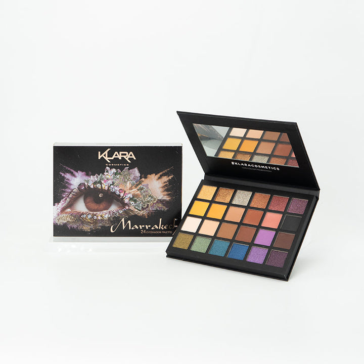 24 Shade Eyeshadow Palette - Marrakech - Klara Cosmetics