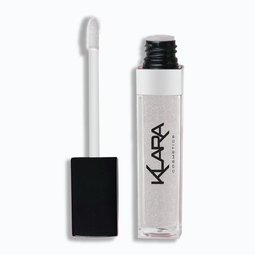 Lip Glass Lipstick 01 White Diamond - Klara Cosmetics