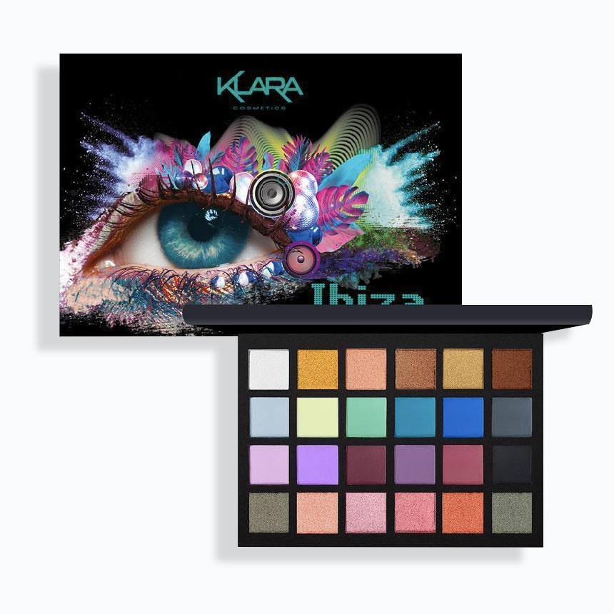 24 Shade Eyeshadow Palette - Ibiza - Klara Cosmetics