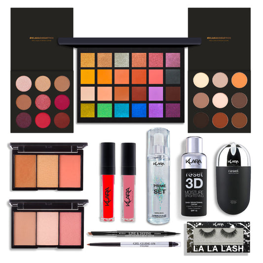 101 Box For The Ultimate Transformation Makeup & Skincare Bundle - Klara Cosmetics
